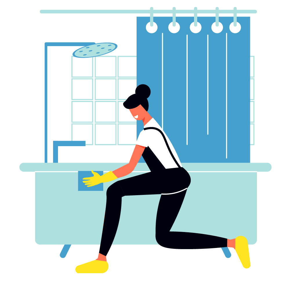 cleaning bath
